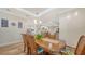 Elegant dining room adjacent to the kitchen at 4507 106Th W St, Bradenton, FL 34210