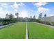 Community bocce ball court with artificial turf at 1119 Waterline Ct, Sarasota, FL 34240