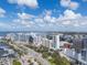 Aerial view of city skyline and marina at 33 S Gulfstream Ave # 1007, Sarasota, FL 34236