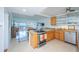 Modern kitchen with granite countertops and stainless steel appliances at 33 S Gulfstream Ave # 1007, Sarasota, FL 34236