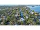 Wide view of the property and its surroundings from above at 5309 Hidden Harbor Rd, Sarasota, FL 34242