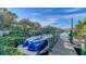 Private boat dock with a covered boat slip and direct water access at 5309 Hidden Harbor Rd, Sarasota, FL 34242