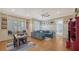 Spacious playroom with built-in window seat and comfortable seating at 5309 Hidden Harbor Rd, Sarasota, FL 34242