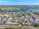 Community overview with waterfront and homes at 1358 Moonmist Dr # B4, Sarasota, FL 34242
