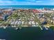 Aerial view of a waterfront community near the ocean at 1358 Moonmist Dr # B4, Sarasota, FL 34242