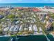 Aerial view of a large waterfront community near the beach at 1358 Moonmist Dr # B4, Sarasota, FL 34242