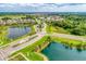 Aerial view of community entrance and landscaping at 14118 Florida Rosemary Dr, Bradenton, FL 34211