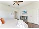 Bright bedroom with a comfortable bed and built-in shelving at 14118 Florida Rosemary Dr, Bradenton, FL 34211