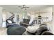 Open concept living room, kitchen and dining area with modern decor at 14118 Florida Rosemary Dr, Bradenton, FL 34211
