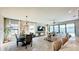 Open-concept living space that combines the dining and living area in one open space at 12661 Oak Hill Way, Parrish, FL 34219