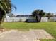 Expansive fenced backyard featuring a patio, providing ample space for outdoor activities and privacy at 6555 Connecticut Ave, Sarasota, FL 34243