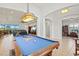 Relaxing game room featuring a blue pool table and open floor plan at 5130 Tidewater Preserve Blvd, Bradenton, FL 34208