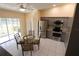 Kitchen with breakfast nook, stainless steel appliances, and view of patio at 4105 33Rd Avenue W Dr # 4105, Bradenton, FL 34205