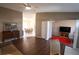 Open living space with dining area and TV at 4105 33Rd Avenue W Dr # 4105, Bradenton, FL 34205