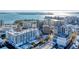 Aerial view of the building and its surrounding cityscape at 50 Central Ave # 17Phc, Sarasota, FL 34236