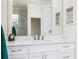 Modern bathroom with white cabinets and quartz countertops at 3630 Verna Rd, Myakka City, FL 34251