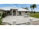 Spacious front patio with pavers and seating area at 3630 Verna Rd, Myakka City, FL 34251