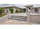 Front patio with pavers, landscaping, and alligator statues at 3630 Verna Rd, Myakka City, FL 34251