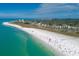 Expansive aerial view of Siesta Key Beach at 1215 S Portofino Dr # 404, Sarasota, FL 34242