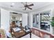 Bright office opens to kitchen and patio at 1243 Starboard Ln, Sarasota, FL 34242