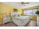 Spacious bedroom with a king-size bed and calming decor at 4737 Independence Dr # 4737, Bradenton, FL 34210