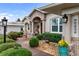 Inviting front entrance with stone accents and landscaping at 5234 Cooper Ter, Port Charlotte, FL 33981