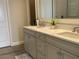 Double vanity bathroom with a quartz countertop at 1045 Crosswind Ave, Sarasota, FL 34240