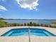 Private, resort-style spa with lake views at 1045 Crosswind Ave, Sarasota, FL 34240