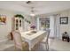 Light and airy dining room with pool access at 12 Golfview Rd, Rotonda West, FL 33947