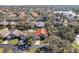 Aerial view showcasing home's location in a residential neighborhood at 5296 White Sand Ne Cir, St Petersburg, FL 33703