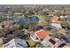 Aerial view of the property and surrounding neighborhood at 5296 White Sand Ne Cir, St Petersburg, FL 33703