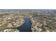 Expansive aerial showcasing waterfront homes and community at 5296 White Sand Ne Cir, St Petersburg, FL 33703