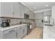 Modern kitchen with stainless steel appliances and granite countertops at 4950 Kiva Cir, Bradenton, FL 34211