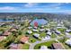Wide aerial view of the property's location in a residential area at 449 Botticelli Dr # 449, Nokomis, FL 34275
