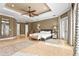 Luxurious main bedroom with high ceilings and ample space at 8480 Big Buck Ln, Sarasota, FL 34240