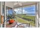 Peaceful balcony with water views and lush green surroundings at 946 Sandpiper Cir # 946, Bradenton, FL 34209