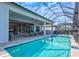 Relaxing pool and spa with covered patio at 333 Bocelli Dr, Nokomis, FL 34275