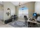 Bright home office features built-in desk and large window at 4135 Dover E Dr, Bradenton, FL 34203