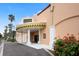 Venice Theatre entrance, showcasing its unique architectural design at 980 Cooper St # 302, Venice, FL 34285