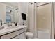 Modern bathroom with a bathtub and shower at 3121 Tolmino Ct, Bradenton, FL 34211