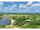 Aerial view of Robinson Preserve showing trails, boardwalks and lush greenery at 602 84Th Nw St, Bradenton, FL 34209