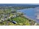 Wide aerial view of waterfront homes and lush vegetation at 602 84Th Nw St, Bradenton, FL 34209