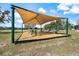 Outdoor exercise equipment under a shade canopy for fun fitness activities at 14847 Skip Jack Loop, Lakewood Ranch, FL 34202