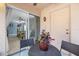 Cozy screened porch with view to the living room at 14847 Skip Jack Loop, Lakewood Ranch, FL 34202