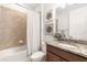 Clean bathroom with shower/tub combo at 655 Resolute St, Nokomis, FL 34275