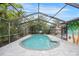 Refreshing kidney-shaped pool with a screened patio at 2204 51St E Blvd, Bradenton, FL 34208