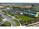 Aerial view of tennis and pickleball courts at 4734 Tortona Ct, Bradenton, FL 34211