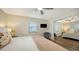 Spacious bedroom with a king-size bed and mirrored closet at 5610 Avenida Del Mare, Sarasota, FL 34242