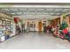 Spacious garage with ample storage and workshop area at 1478 Navigator Rd, Punta Gorda, FL 33983