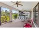 Spacious screened porch overlooking backyard at 1478 Navigator Rd, Punta Gorda, FL 33983